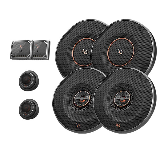 Infinity car audio modification REF rock DJ two-way coaxial horn tweeter bass car speaker set Zhizhen basic type-6 speakers including installation