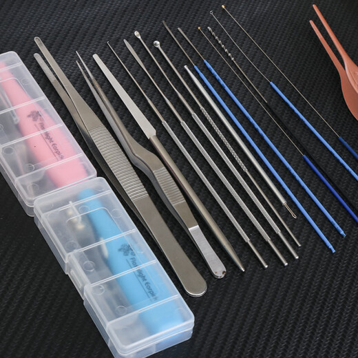 Shantou Lincun Ear Picking Tools 67-piece Set Ear Picking Technician Lamp Ear Picking Spoon Ear Picking Tool Aluminum Box Batch Set Wholesale Silver Ear Picking Set B Style 58 Piece Set