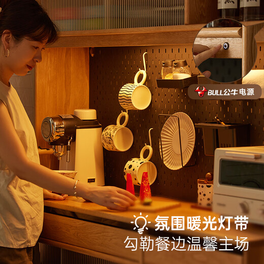 Original element solid wood sideboard integrated household modern simple storage cabinet white oak tea cabinet 1.8m with electric rail Q6142