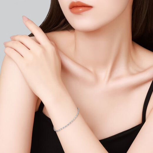 Chao Acer Explosive Bungee Beads Platinum Bracelet for Women PT950 Platinum Hand Jewelry Birthday Gift for Women Pricing including labor cost 550 yuan 6.3 grams
