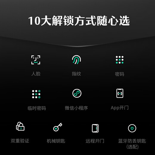 德施曼（DESMAN）智能门锁C级锁芯3D人脸识别大屏指纹密码防盗电子锁 大圣 Q5FPro