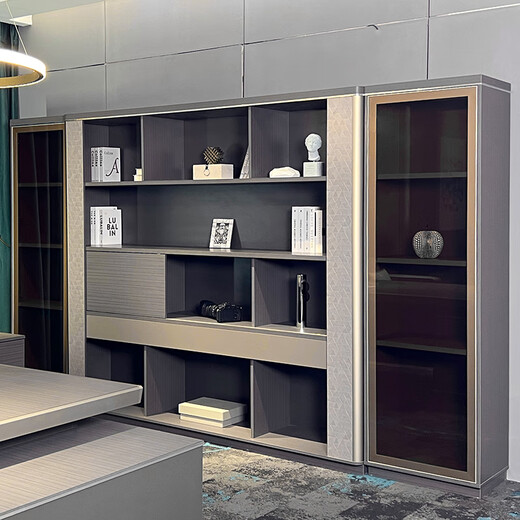 KOQUMGE boss desk desk combination simple modern light luxury high-end manager desk president desk desk office furniture 1.8 meters boss desk (left and right interchangeable)