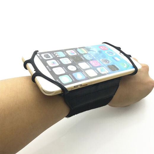 Diaohuang driver mobile phone holder wrist rotatable armband wristband arm bag arm bag universal for Android and Apple light blue arm style upgrade recommended for wearing thick clothes