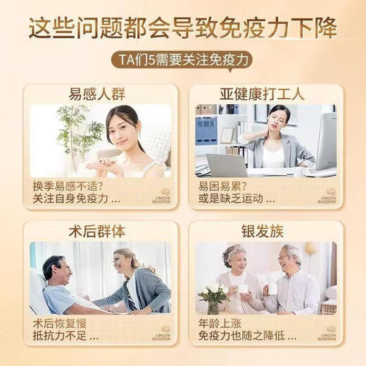 Beijing Tongrentang Chizhi Raw Huoshan Broken Ganoderma Spore Powder Verbessert die Immunität Tongrentang Ganoderma Spore Nourishing Blue Cap Product 10 g/Box 10 Stück