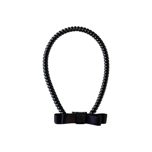 Xincong bow phone cord hair band new style high-end hair tie sweet versatile hair band headwear temperament black