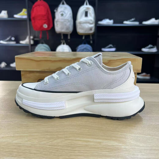 Converse Converse Run Star New Dick-Soled-Sandwich und Frauen Paare, die den off-weißen Low-Top-Leinwandschuhen/A12590C Off-White Low-Top/A12590C 38,5 (240 mm) erhöht haben