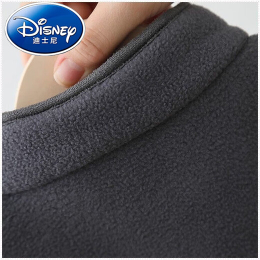 Disney children's velvet vest autumn and winter new style medium and large children's polar fleece vest jacket boys and girls warm green 110 recommended height 100-110cm