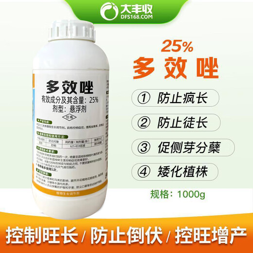 Dafeng Harvest Fenchuang carefully selected 25% paclobutrazol plant growth regulator Chlormequat lychee fruit tree control and control Wang agricultural regulator genuine 1000g*2 bottles