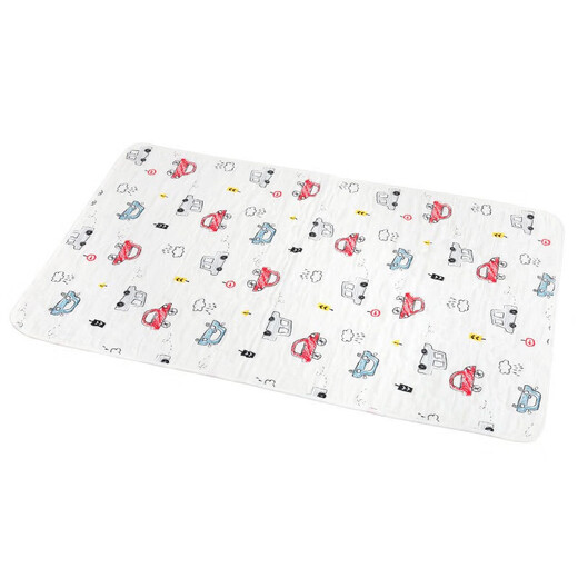 Children's diaper pad pure cotton baby diaper pad waterproof sheet washable baby gauze breathable diaper pad Lion Bunny 70cm*110cm