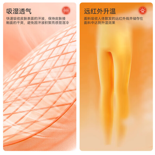 Langsha Autumn Pants Men's Ultra-Thin Muscle Bottoms 7A Antibacterial and Anti-mite Invisible Slim Fit 50S Light Warm Autumn Pants 2025 New Diamond Orchid XL