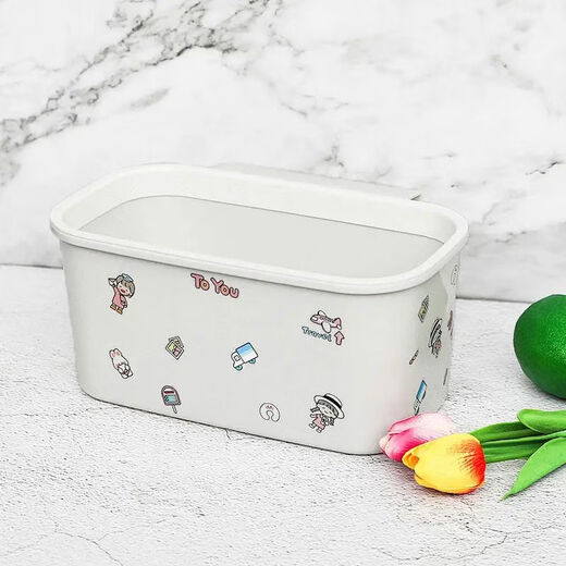 Mihong bedside hanging basket baby bedside diaper storage box storage rack storage bag crib hanging storage hanging bag gray and white 1 pack + sticker