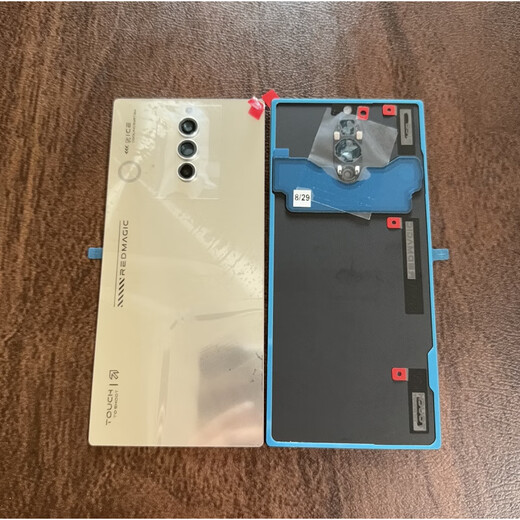 Nubia mobile phone adapted to Red Magic mobile phone original brand new Red Magic 8pro 8pro+ original glass back cover 8Spro+ glass back shell lens accessories new 8Spro/+ original ice-covered silver wing back cover