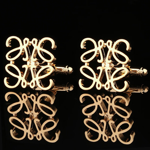 Iosn cufflinks square hollow French cufflinks cuff button shirt wedding groom men's and women's wedding suit shirt gold square hollow pattern cufflinks + brooch