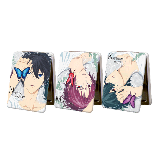 Genuine Guangu Galaxy Animation Free! Men's Swimming Club Peripheral Jewelry Mirror Cute Jewelry Cosmetic Mirror Nanase Haruka Model 6.2*8.5cm