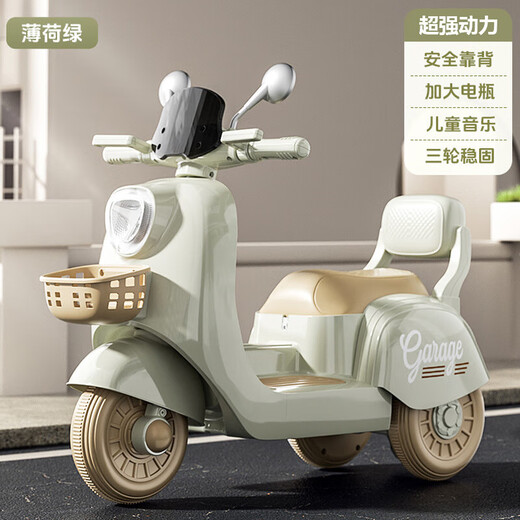 Children's electric motorcycle, tricycle, baby battery car for boys and girls, children's toy car, charging remote control, can sit on, mini car - no electric model