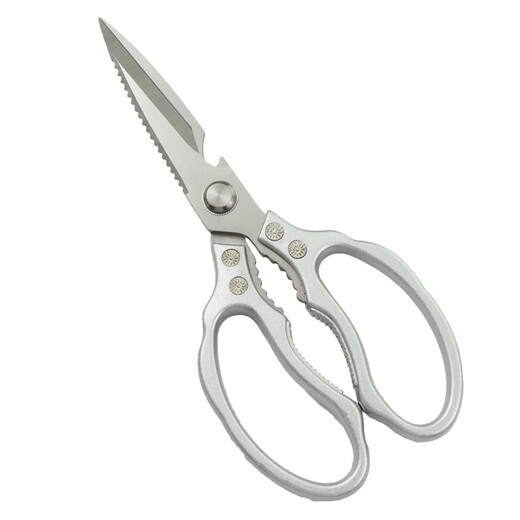 ELEPHAS PLUS Tijeras japonesas potentes para huesos de pollo, tijeras de cocina para huesos de pollo, pato y ganso, tijeras para huesos de acero inoxidable, tijeras multifuncionales, tijeras de cocina SK5 de quinta generación (plateadas), tijeras de cocina para huesos de pollo