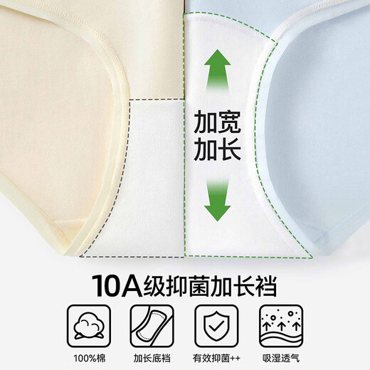Urban Beauty Underwear Women's Pure Cotton 10A Antibacterial Extended Crotch Category A Cotton 2025 New Women's 100% Cotton Girls Sweet Briefs