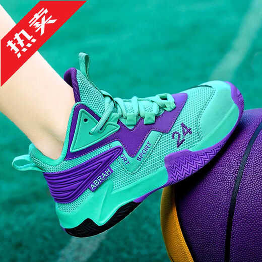 Li-Ning Hot Children's Sports Shoes Boys' Shoes Summer 2026 New Medium and Large Children's Mesh Running Shoes Breathable Boys Basketball Shoes Yue Zi 34