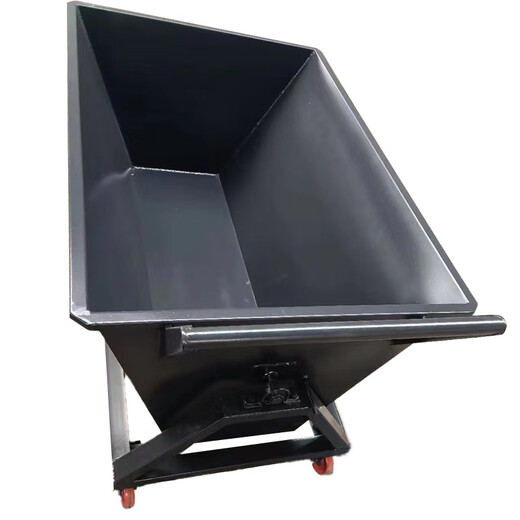 HENGYIDE chip removal truck iron scrap scrap truck turnover hand push garbage truck dump mobile scrap box iron chip dump truck chip collection truck 1200-680-1000 heavy-duty bearing model