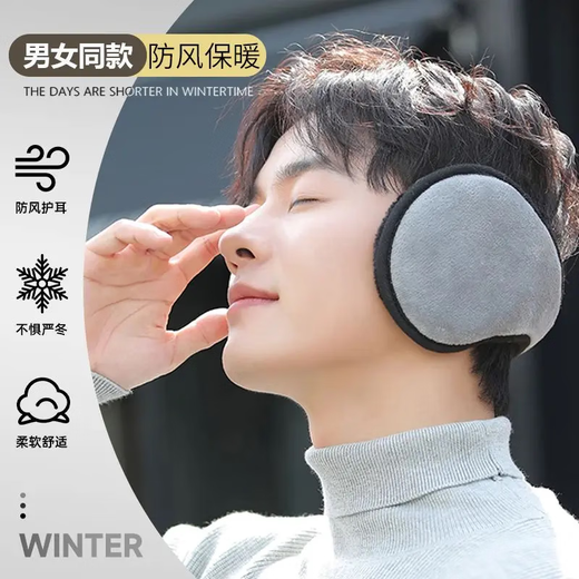 
Men's winter warm earmuffs, outdoor cycling, cold protection, thickened earmuffs, electric bike windproof ear protection earmuffs, winter warm earmuffs, black 1 piece