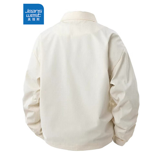 Jeanswest fat American lapel work jacket men's spring and autumn plus fat enlarged loose casual slim fat guy plus velvet jacket black regular 4XL recommended 190-210Jin Jin equals 0.5 kg