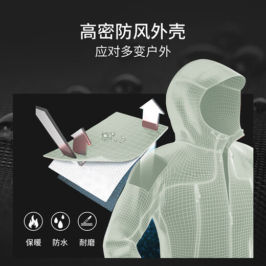 思凯乐（SCALER）户外运动抓绒内胆冲锋衣女三合一防风保暖外套厚 鼠尾草【抓绒三合一】拍小一码 M