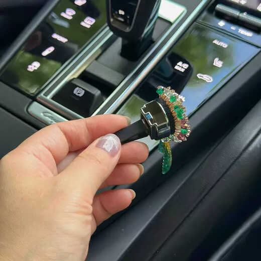 Yusenyi Internet celebrity car perfume air outlet aromatherapy car air conditioning decoration car fragrance tablets mermaid personality mixed green sequins tail air vent with fragrance tablets single price 1g 1 bottle