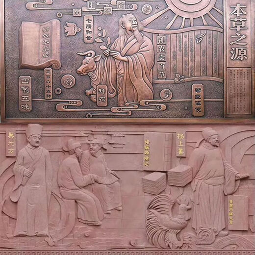 Pupan fiberglass imitation sandstone relief mural manufacturer campus cultural landscape wall figure sculpture decorative ornaments style nine deposit