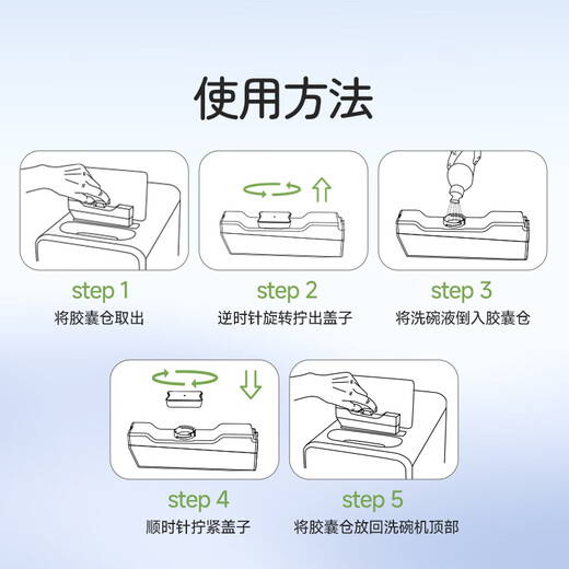 Lissome capsule dishwasher R1 special dishwashing liquid dishwashing liquid