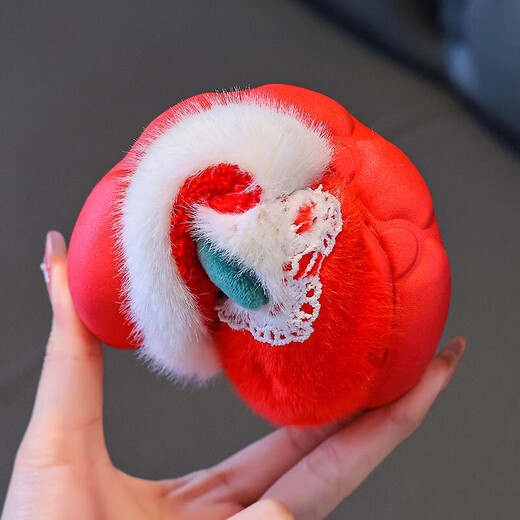 Children's slippers girls winter indoor warm non-slip strawberry fur shoes mother and daughter home indoor baby cotton shoes strawberry-slippers 15.5-24/25 inner length 15.5CM about 2-3 years old