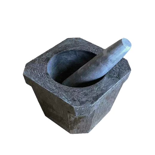 Yusenyi stone fish bait household bluestone grinder grinder garlic press natural garlic paste machine stone pounder size Big Mac outer diameter 2425CM 2425ml Big Mac outer diameter 2425CM