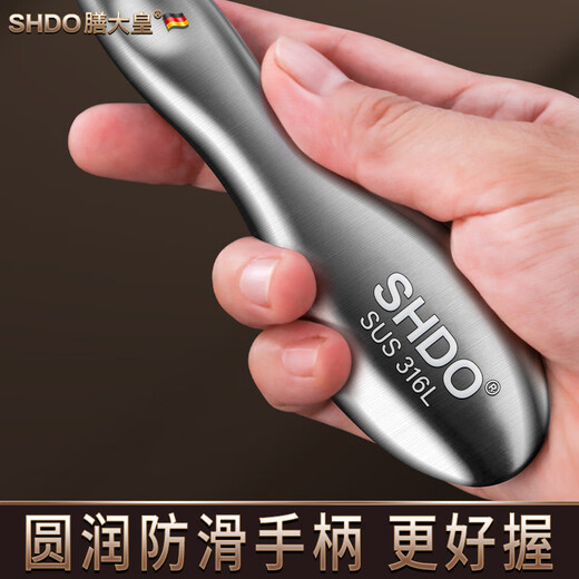 Shandahuang (SHDO) German 316 stainless steel noodle knife, special noodle knife, Shanxi pasta tool, hand-made noodle knife, Cologne 316L noodle knife + noodle wood board, one-piece molding