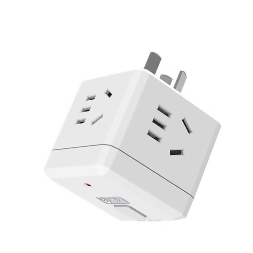 插座智能一转多魔方插座无线usb多功能插排家用宿舍大功率带线 无线 3位 黑色