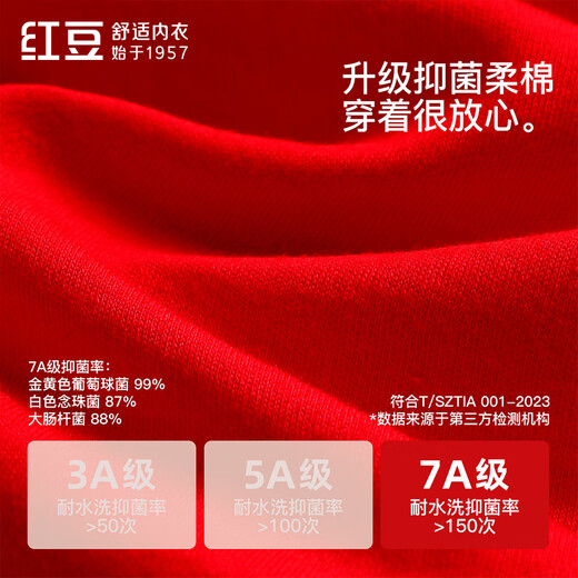 Ropa interior de frijol rojo para mujer 7A algodón puro antibacteriano ropa de otoño pantalones de otoño ropa interior de algodón suave calcetines de algodón año del caballo año animal boda cálida caja de regalo