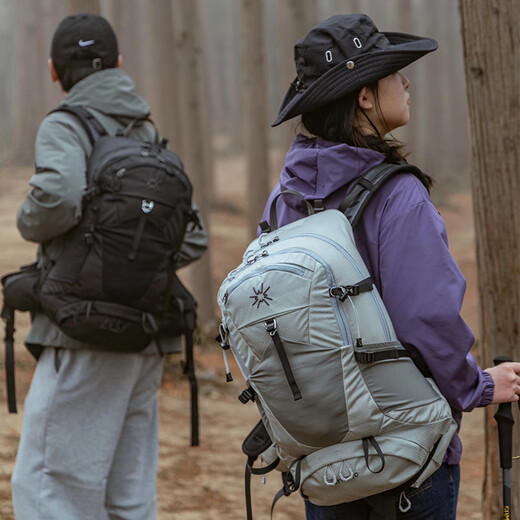 Fir Mountain Outdoor Mountaineering Bag Women's Tornado Backpack Men's Light Shoulder 30L Hiking Suspension Backpack Moss Green