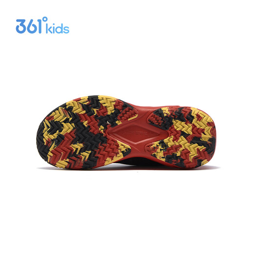 361 surprise children's basketball shoes 26 spring men's and older children's practical fast elastic wear-resistant knob buckle sports shoes black 34