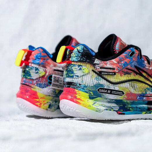 Li Ning (LI-NING) badminton shoes new ground flying PRO men's and women's lightweight high rebound professional competition shoes ground flying 3 PRO artist color 43 (270mm)