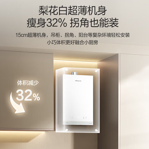 Wanhe Cardamom R6 Level 1 Constant Temperature State Subsidy 16L Gas Water Heater Natural Gas Energy Saving DC Frequency Conversion Booster Large Water Volume Trade-In Pear Blossom White 16L Energy Saving Constant Temperature Double 1 Level - Booster Constant Temperature | R6 TURBO