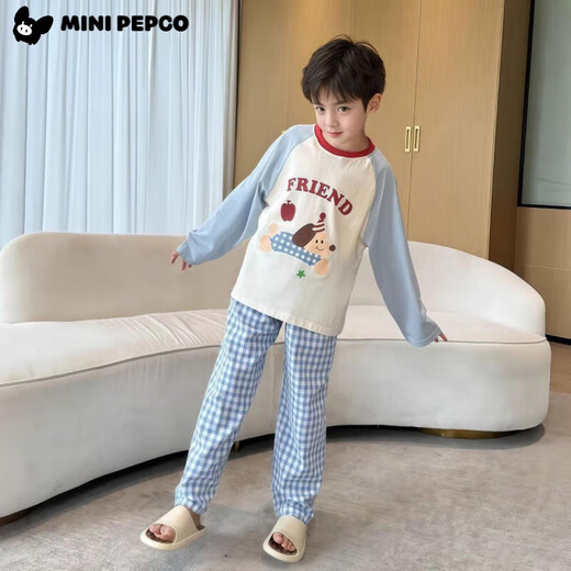 Little Schwein Banner Kinder Herbst Pyjamas Mädchen Cartoon Herbst Kleidung Herbst Hosen Mädchen Internet Promi Home Kleidung Baby Junge Langarm Unterwäsche Set Pink 90 cm