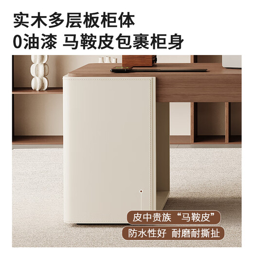 Silan Mengbei antique style solid wood desk adult desktop computer desk with drawers home study desk high-end workbench smoked solid wood desk (with socket) right hand cabinet 160x70x750cm