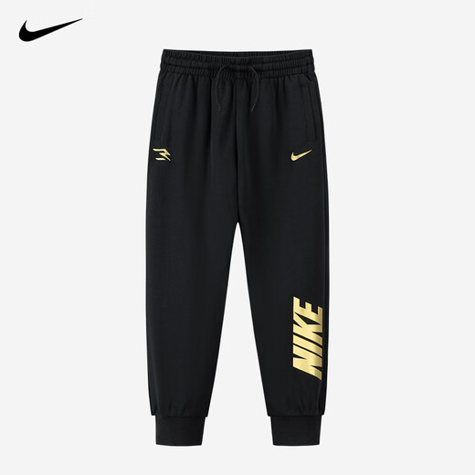 NIKE Nike Boys Suit Plus Velvet Winter 2025 New Girls Sports Cotton Sweater Two-piece Set Children's Long Sleeve Indigo 2198 Autumn and Winter Plus Velvet Style High Weight 140 /S Recommended Height 128-140cm