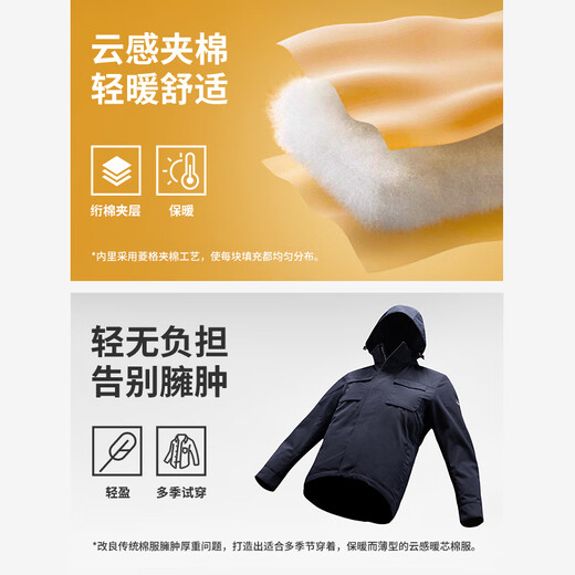 Navikel Italian dinghy autumn and winter men's jacket hooded cotton windproof quilted warm jacket 1331013509