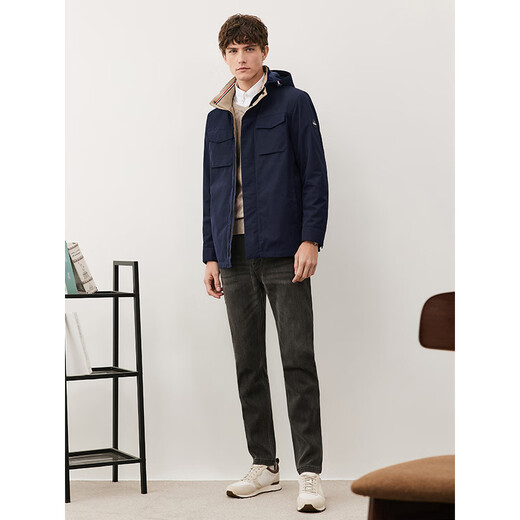 Navikel Italian dinghy autumn and winter men's jacket hooded cotton windproof quilted warm jacket 1331013509