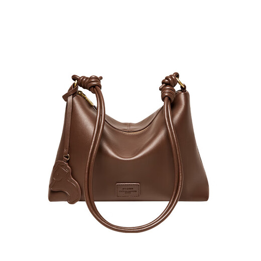 Nalandu 2025 Autumn and Winter New Bucket Bag Fashionable Shoulder Bag Design Crossbody Bag Large Capacity Commuting Bag for Women Coffee Color Length 31.5CM* Thickness 10.5CM* Height 21.5CM