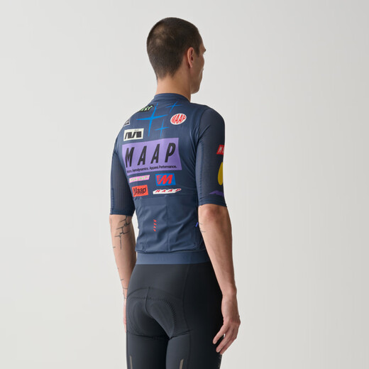 MAAP Men's Drome Pro Air Jersey 3.0 Short Sleeve Cycling Jersey Racing Blue L