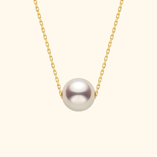 Hera Akoya seawater pearl necklace for women Passepartout 18K gold pendant necklace pearl for women 18K color 8 points 5-9mm 45cm classic and not picky