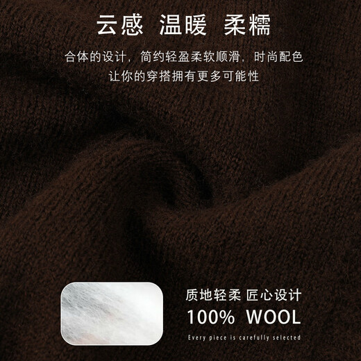 SNOWFLYING 100% sheep wool knitted vest women's new V-neck solid color casual wool sweater versatile layered sweater