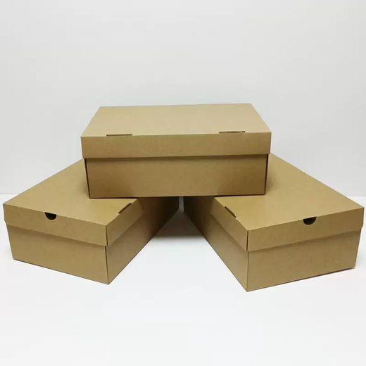 Yusenyi 10-piece shoe box carton with flip cover kraft paper storage carton men's and women's sports shoes shoe packaging box ready for printing Flip original color 10 pieces Flip original color 10 pieces 30x20x11cm 30 pieces 30x20x11cm