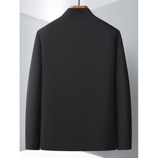 BOSS Spring and Autumn Lightweight Jacket Men's 2024 New Iron-Free Windproof Men's Stand Collar Business Casual Jacket Navy M