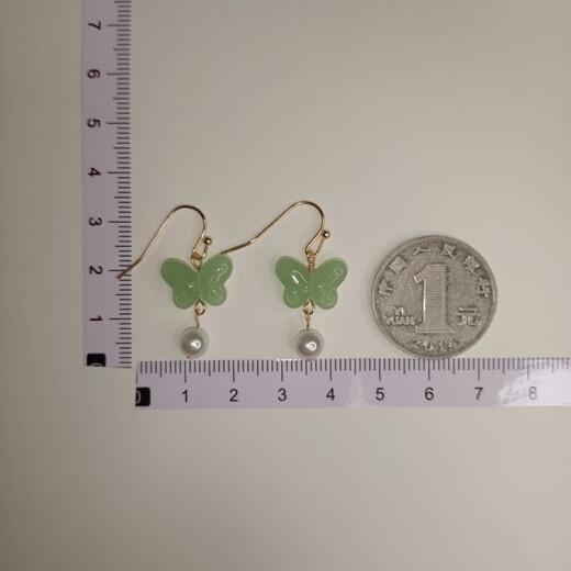 Pupan Lao Phoenix 9999 sterling silver new Chinese style butterfly pendant earrings small fresh exquisite temperament versatile earrings of the same style A pair of Lao Fengxiang of the same style